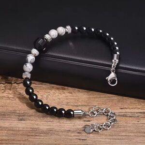 Men’s Black Beaded Bracelet